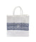 Medium Blue White Aztec Band Tote Bag