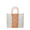 Small Orange Silver Tote Bag