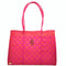 Travel Pink Orange Aztec Tote With Clutch