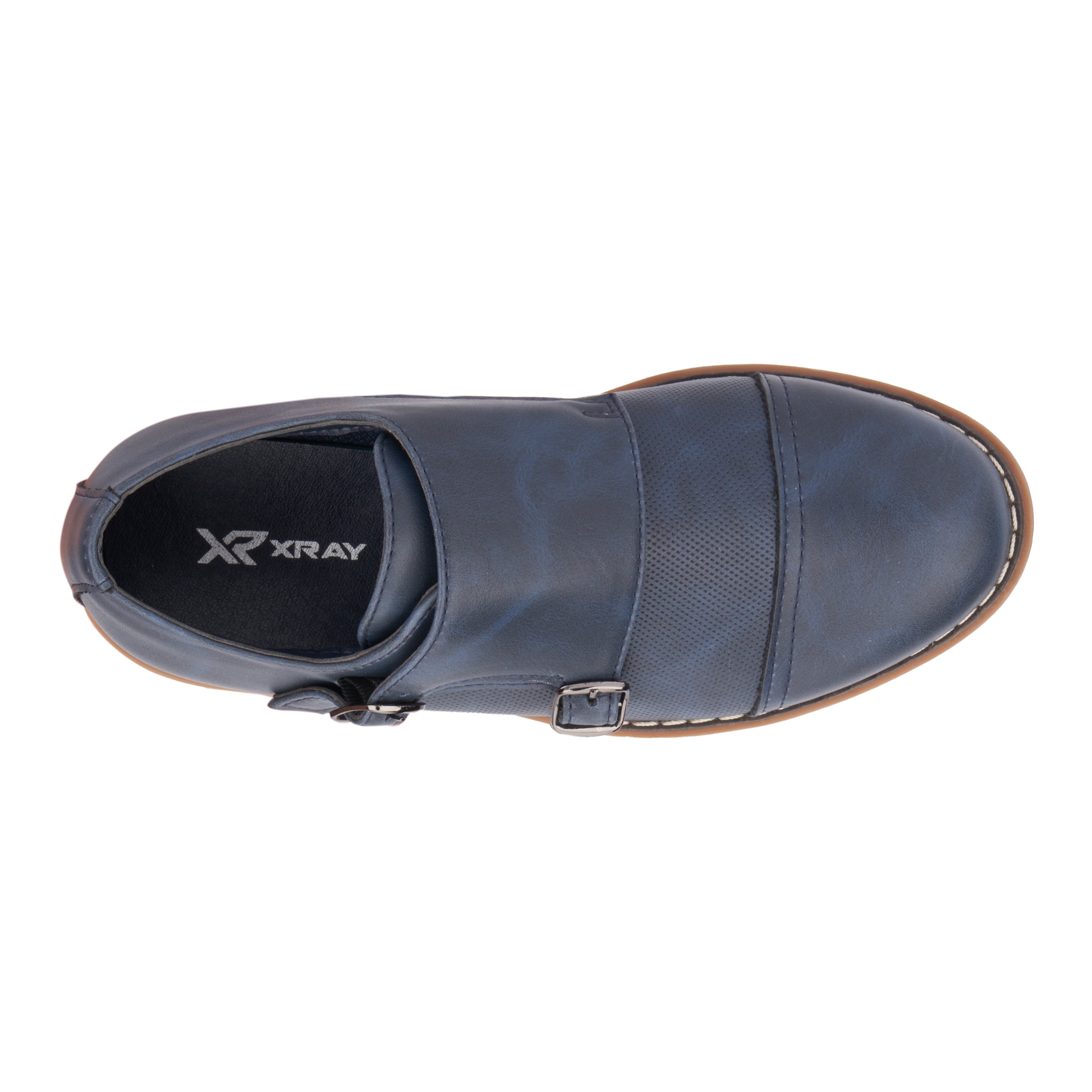  Xray Footwear Boy's Michael Dress Casual Monk Straps - Black - Bonton