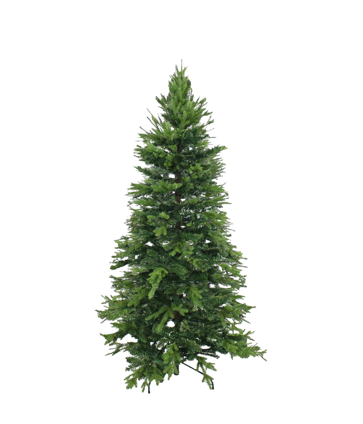  Sunnydaze Decor Slim Indoor Artificial Unlit Christmas Tree with Metal Stand - Green - Bonton