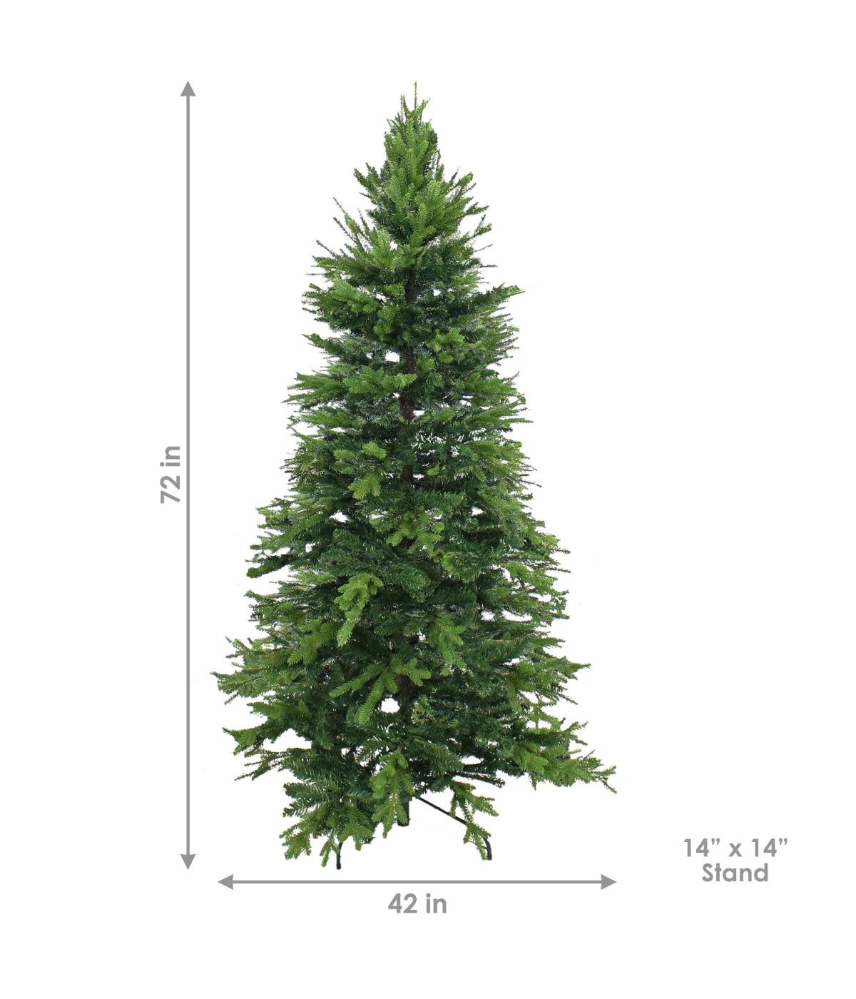  Sunnydaze Decor Slim Indoor Artificial Unlit Christmas Tree with Metal Stand - Green - Bonton