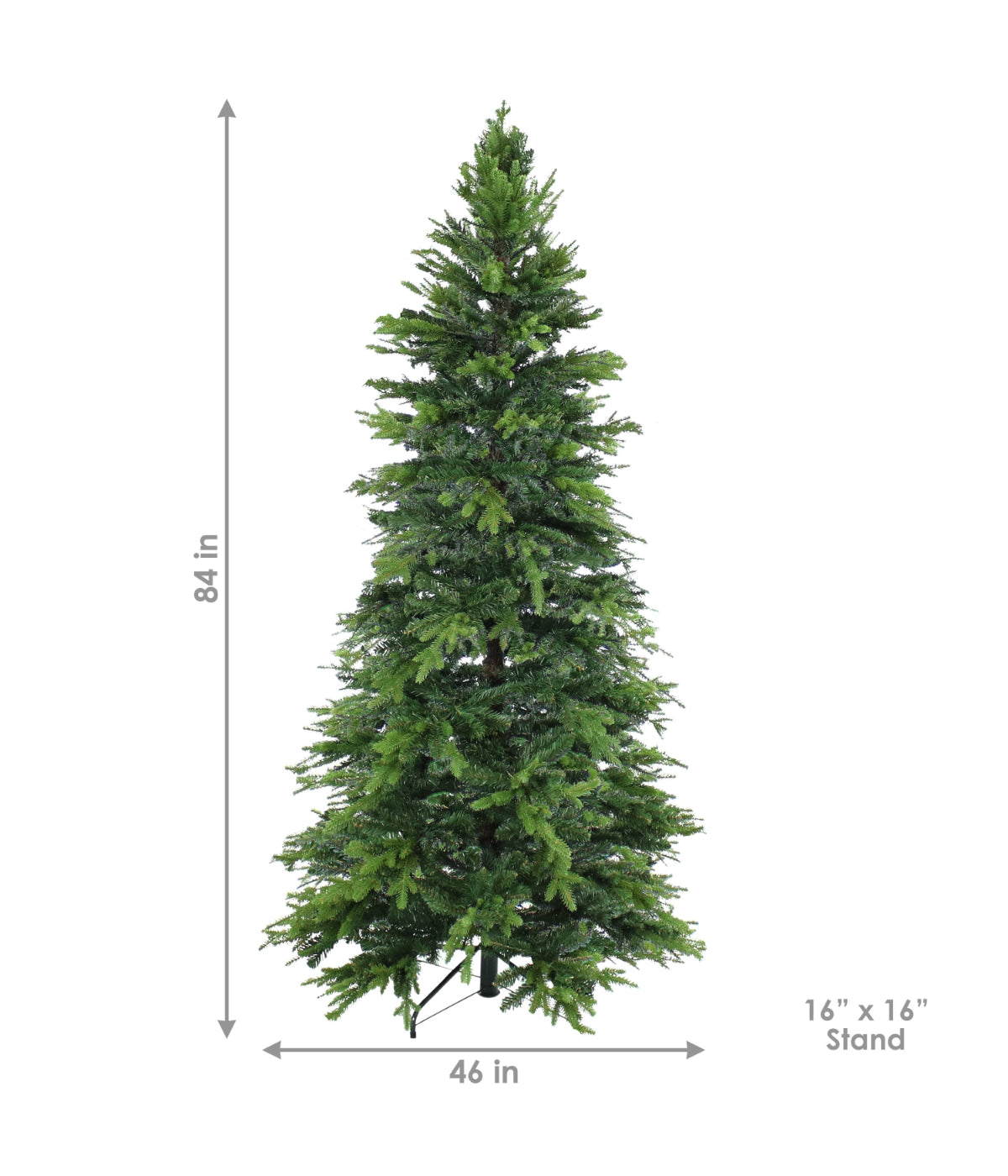  Sunnydaze Decor Slim Indoor Artificial Unlit Christmas Tree with Metal Stand - Green - Bonton