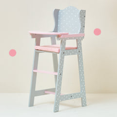 Olivia's Little World - Polka Dots Princess Baby Doll High Chair