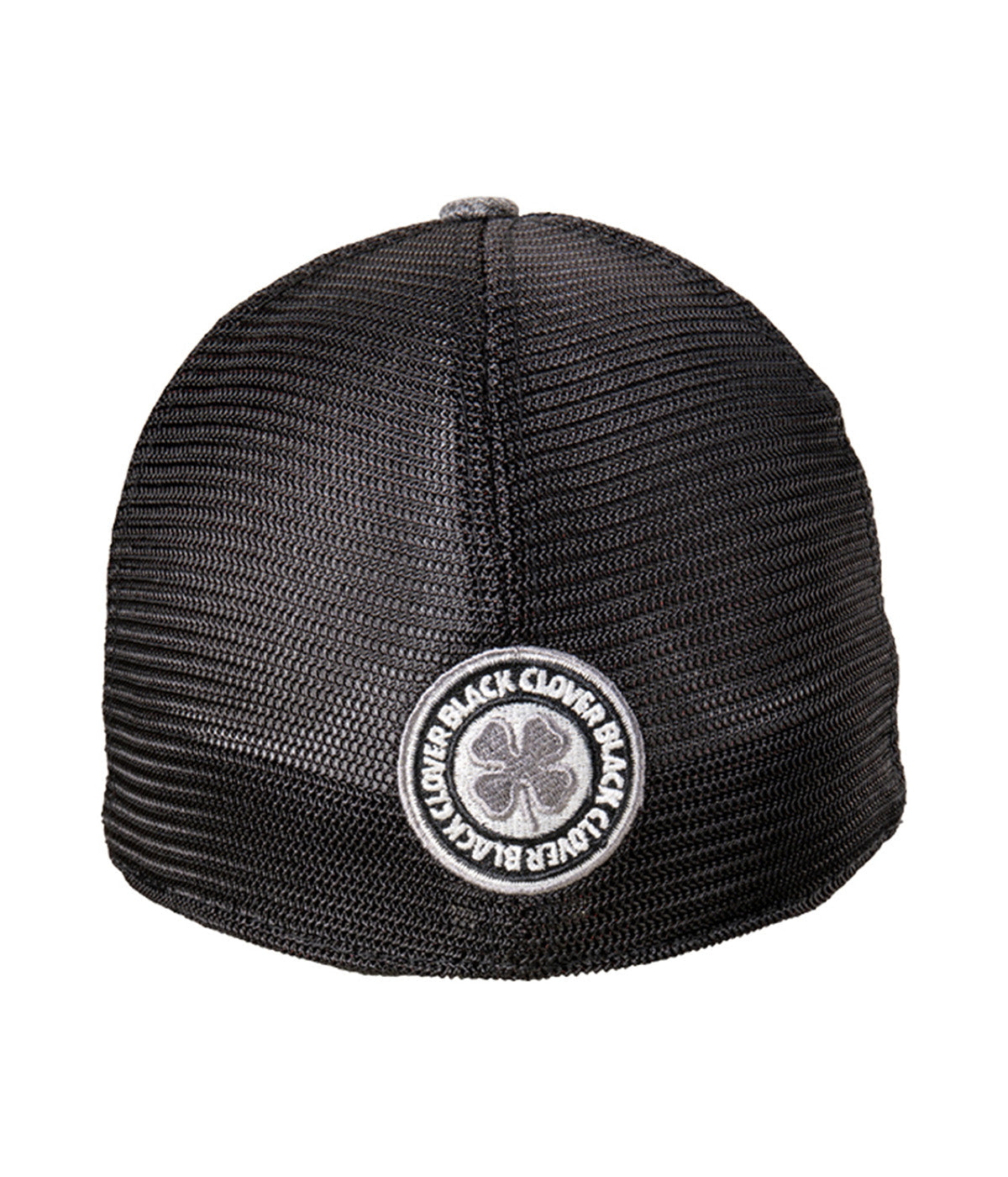  Black Clover Enterprises LLC Lucky Heather Mesh Grey Fitted Hat - Heather Grey / Black Clover - Bonton