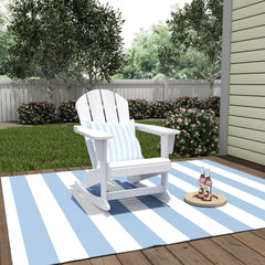 Classic Porch Outdoor Patio Rocking Adirondack Chair