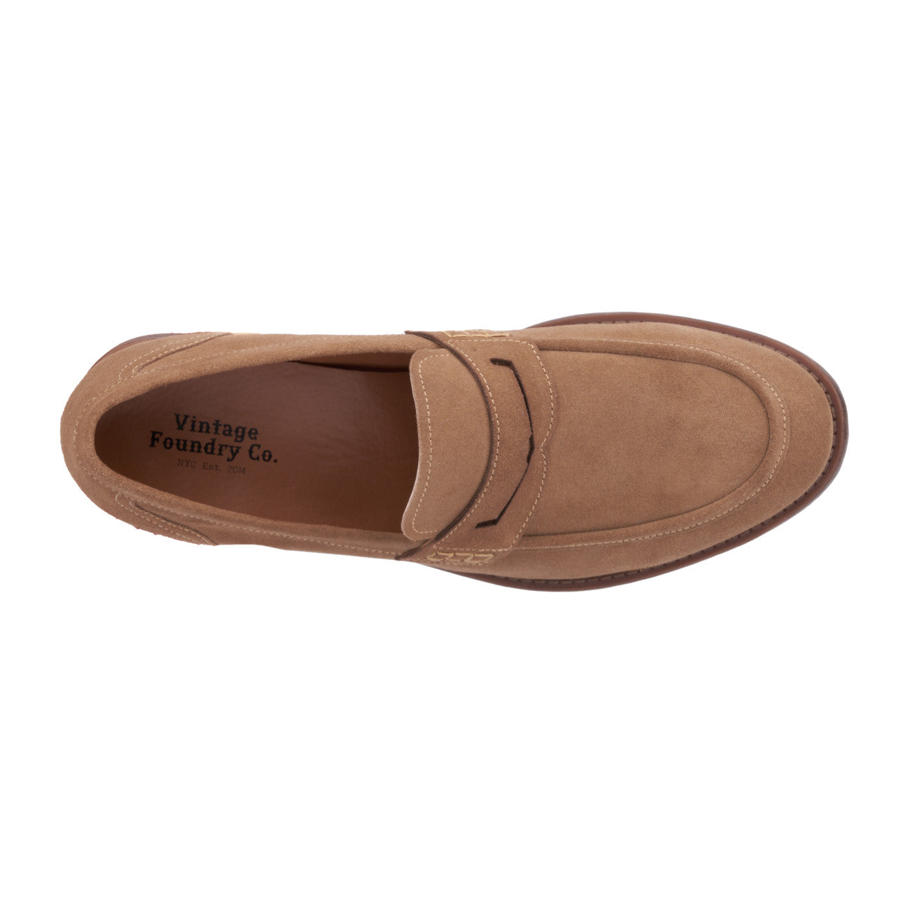  Vintage Foundry Co. Vintage Foundry Co. Men's Harry Suede Dress Loafers - TAUPE - Bonton