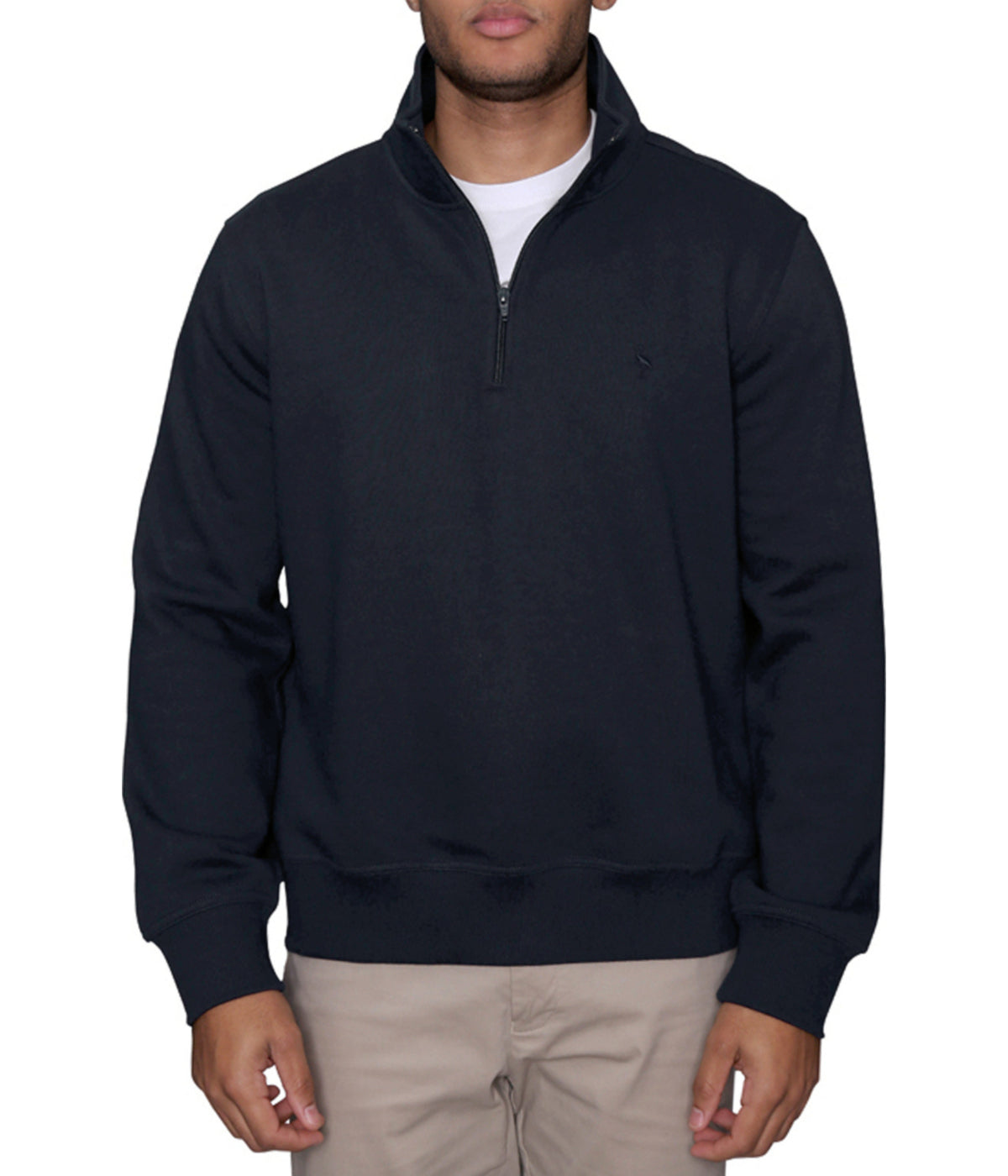  TAILORBYRD Quarter Zip Luxe Fleece Pullover Black - Black - Bonton