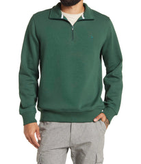 Quarter Zip Luxe Fleece Pullover Green