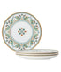  Noritake Serene Garden Set Of 4 Salad Plates - Green - Bonton