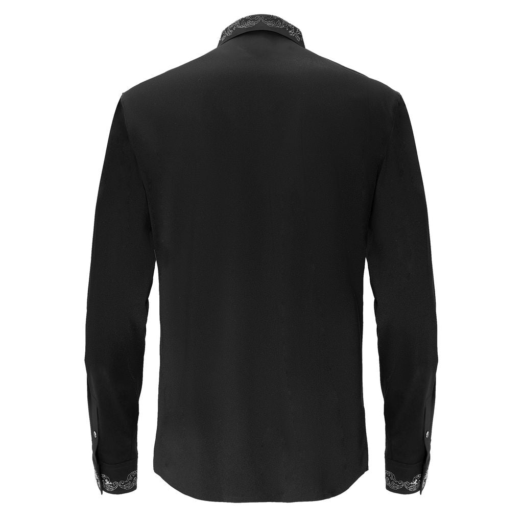  Barocco Midnight Precision Shirt BLACK/BLACK - BLACK/BLACK - Bonton