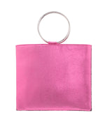 Sadia Squares Crystal Double Ring Tote Ultra Pink