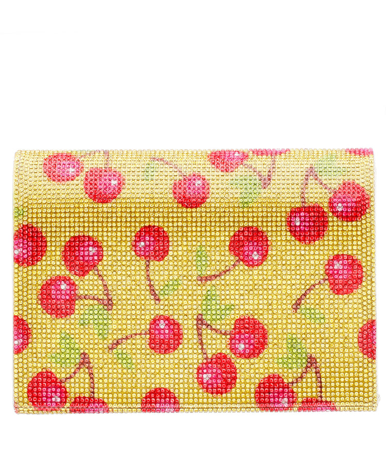Snickle Fruit Print Crossbody Bag Cherry Yellow Multi