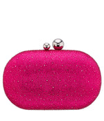 Xio All Over Crystal Minaudiere Fantasy Pink