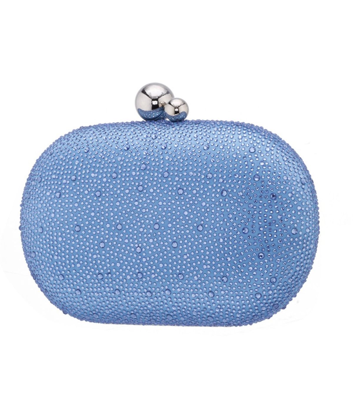 Xio All Over Crystal Minaudiere Skyblue