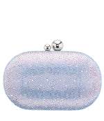 Xio All Over Crystal Minaudiere White Ab