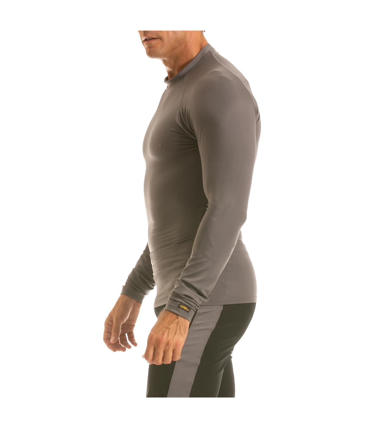  Insta Slim Long Sleeve Raglan T-shirt - Gunmetal - Bonton