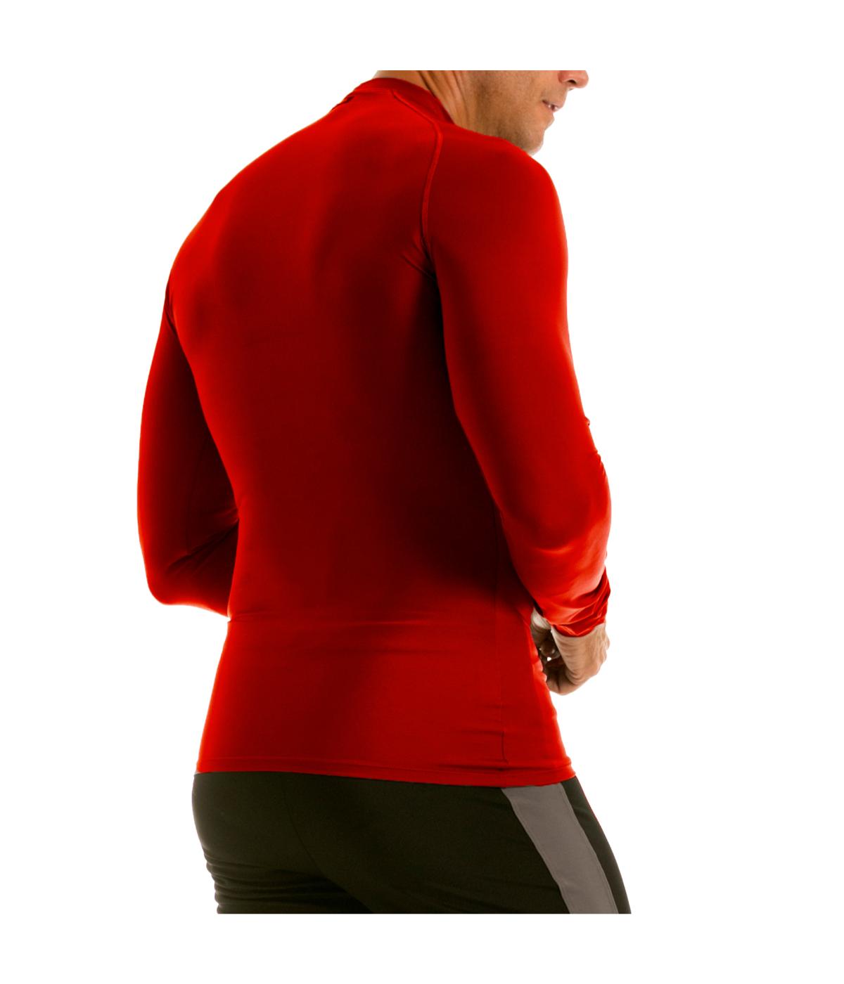  Insta Slim Long Sleeve Raglan T-shirt - Red - Bonton