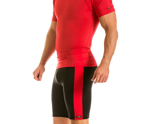 Insta Slim I.S.Pro USA Compression Activewear Color Block Shorts MA2211