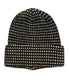  Checkered Cuff Beanie - Black - Bonton