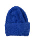  Eyelash Cuff Beanie - Blue - Bonton