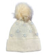  Pearl Flower Beanie - Ivory - Bonton