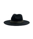  Wool Blend Panama Hat 2 - Black - Bonton