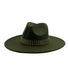  Wool Blend Panama Hat 2 - Olive - Bonton