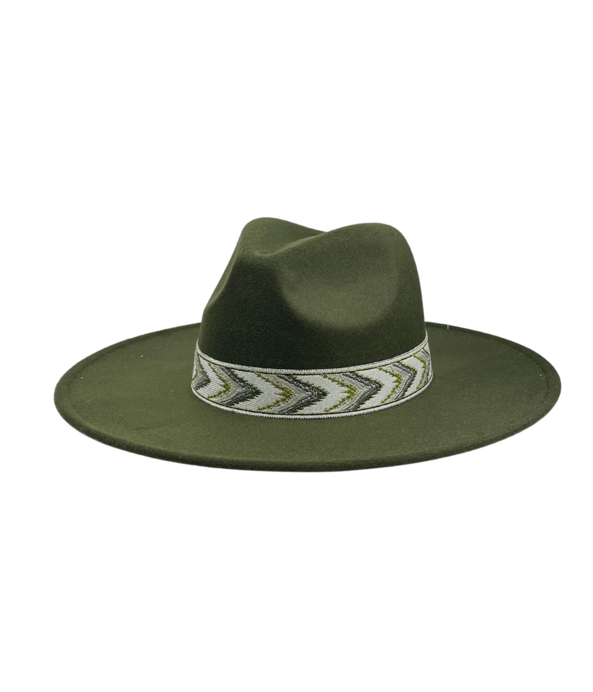  Felt Panama Hat 1 - Olive - Bonton