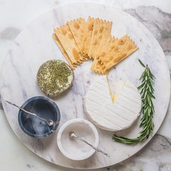 Marble Large Round Cheeseboard 14"