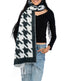  Houndstooth Scarf - Black - Bonton