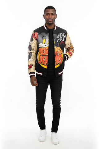 Tom And Jerry Varsity Jacket