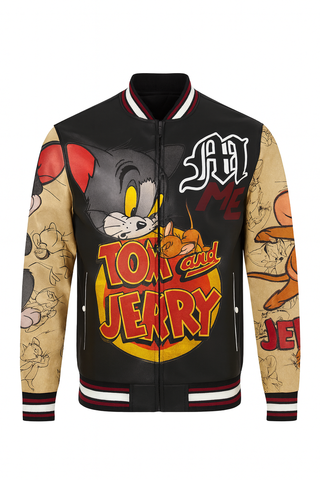 Tom And Jerry Varsity Jacket