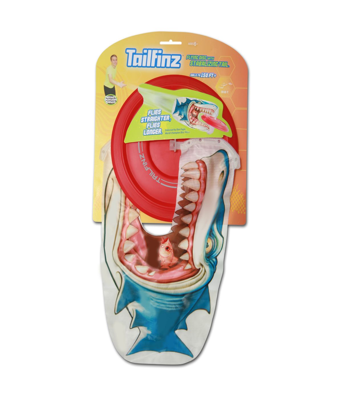  Tailfinz Flying Disc with Stabilizing Tail Multi - Multi - Bonton