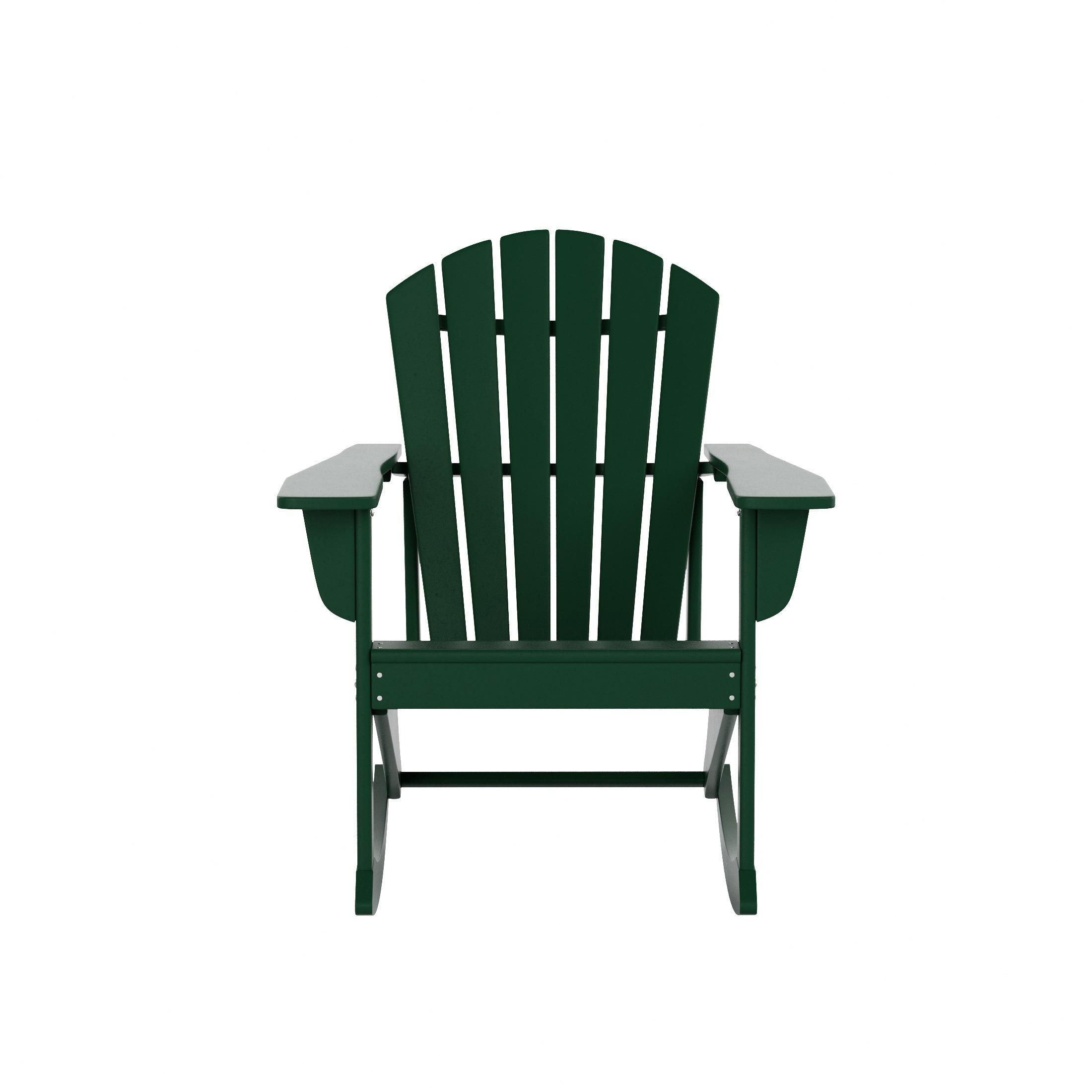  Westin Furniture Altura Outdoor Rocking Adirondack Chair - Dark Green - Bonton