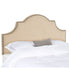  Safavieh Hallmar Arched Headboard Hemp & Gold - Hemp & Gold - Bonton