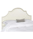  Safavieh Hallmar Leather Headboard Flat Cream - Flat Cream - Bonton