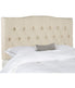  Safavieh Axel Tufted Linen Headboard Hemp - Hemp - Bonton