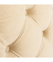 Arebelle Tufted Velvet Headboard Buckwheat