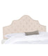  Safavieh Arebelle Tufted Linen Headboard Taupe - Taupe - Bonton