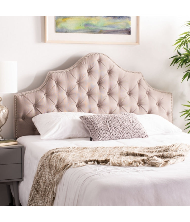 Arebelle Tufted Linen Headboard Taupe