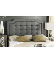 Sapphire Tuffed Linen Headboard Grey