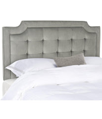 Sapphire Tuffed Velvet Headboard Pewter