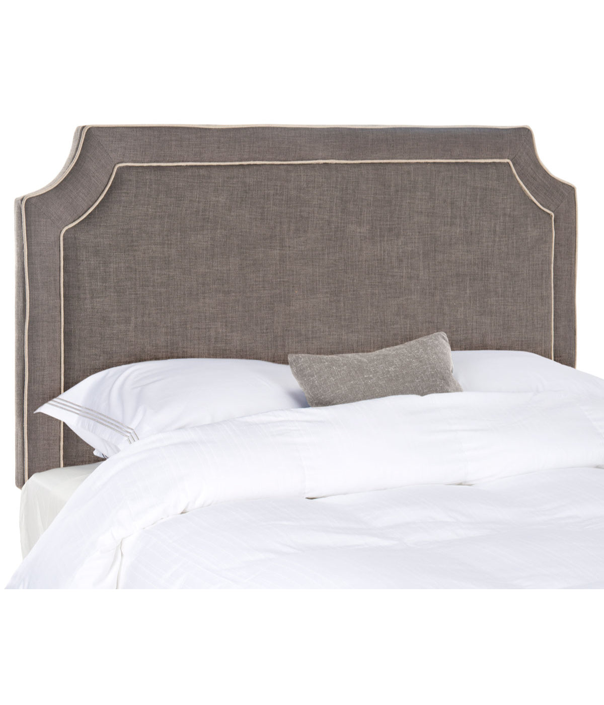  Safavieh Dane Denim Headboard Charcoal & True Taupe - Charcoal & True Taupe - Bonton