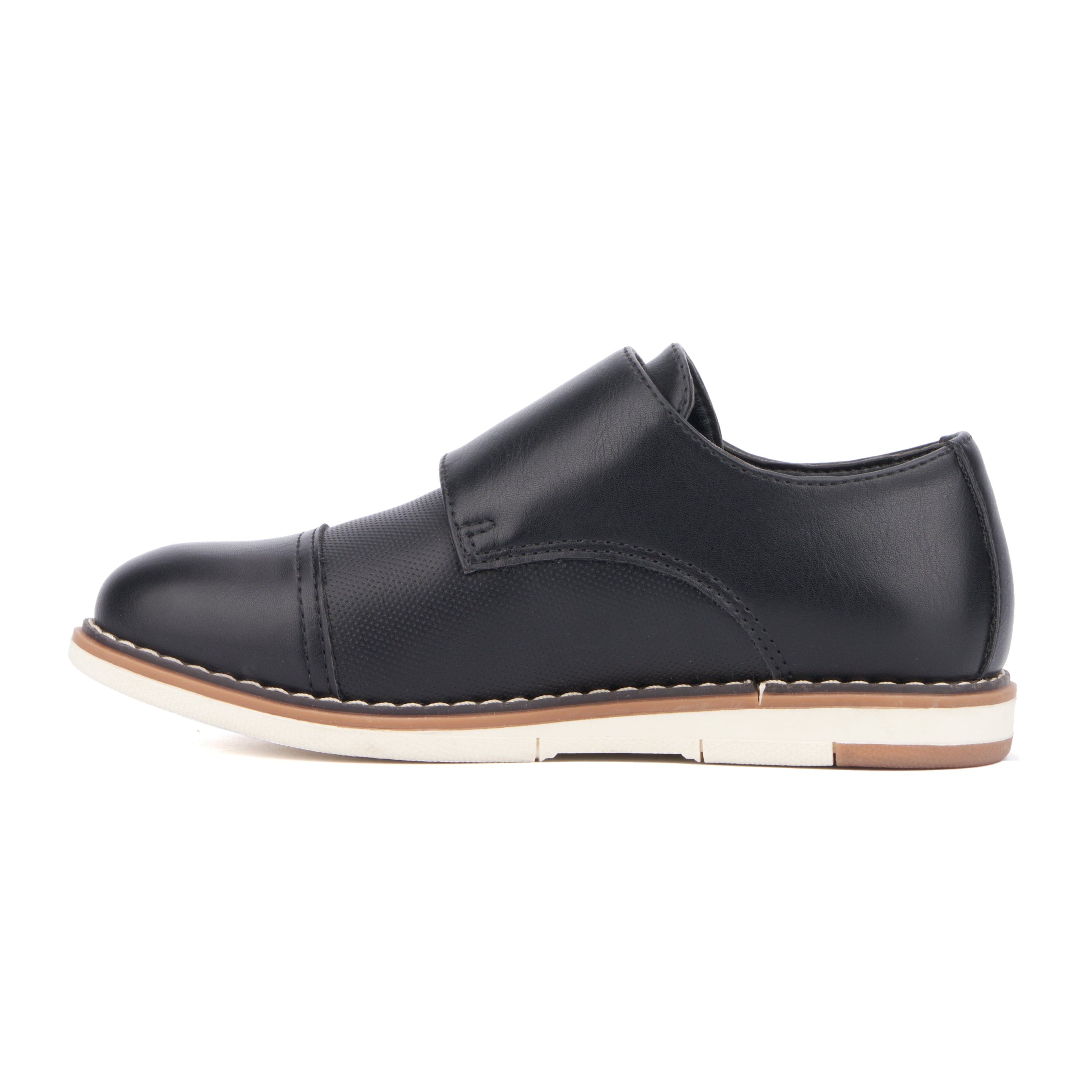  Xray Footwear Boy's Michael Dress Casual Monk Straps - Black - Bonton