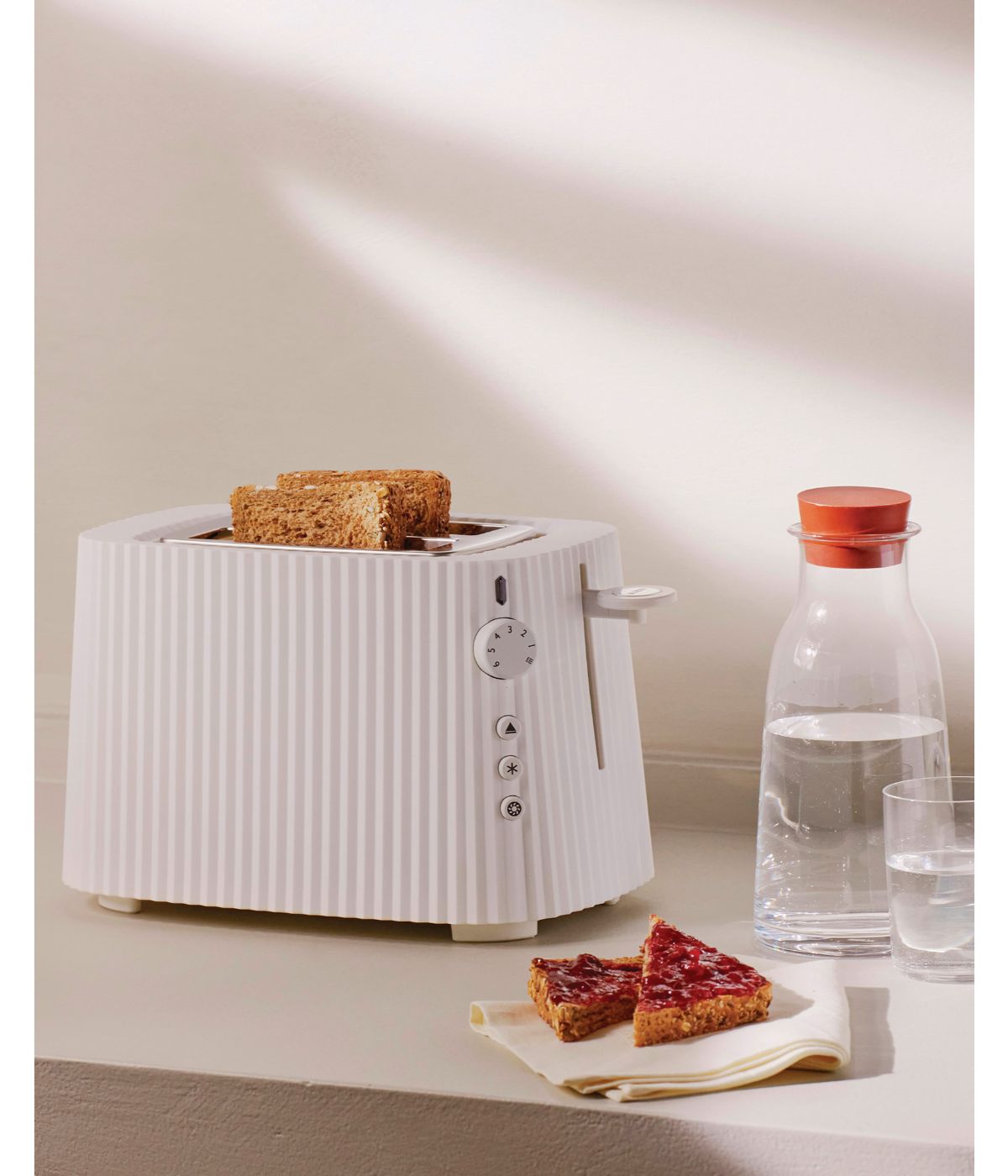  Alessi Plisse Toaster - White - Bonton