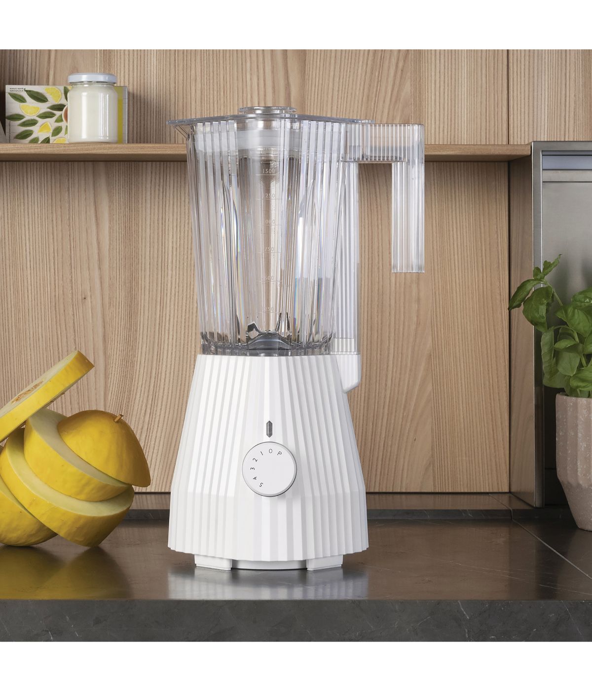  Alessi Plisse Blender - White - Bonton