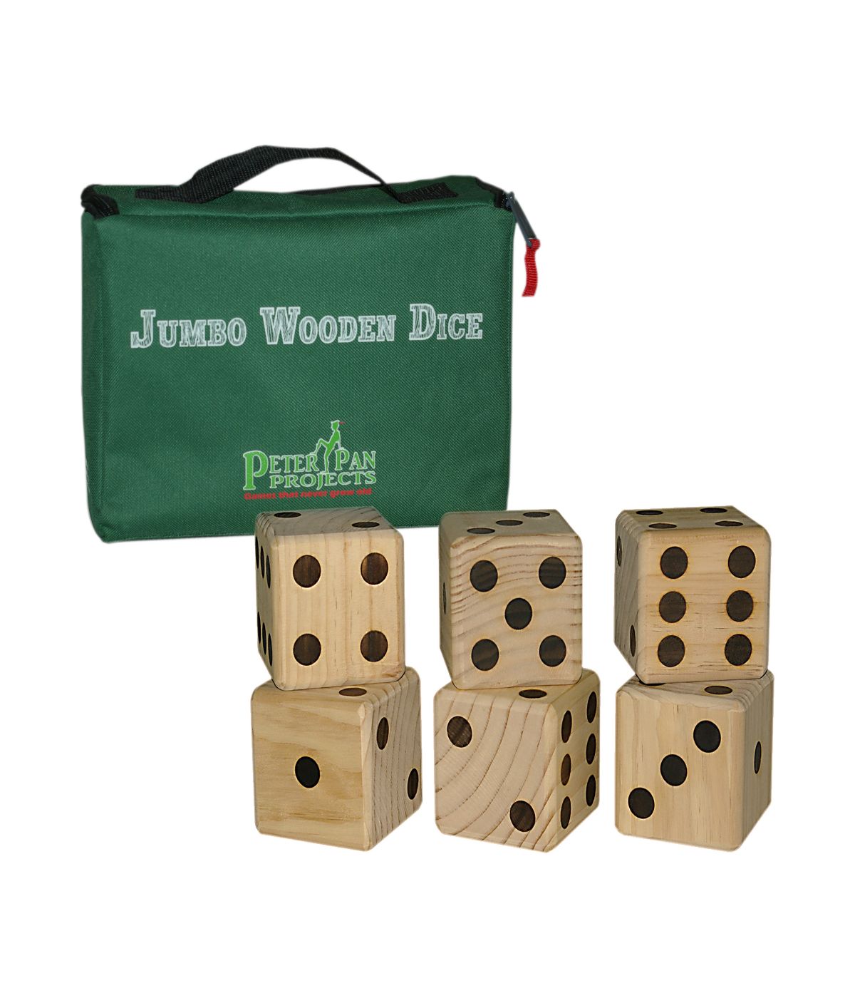  Jumbo Wooden Dice Multi - Multi - Bonton