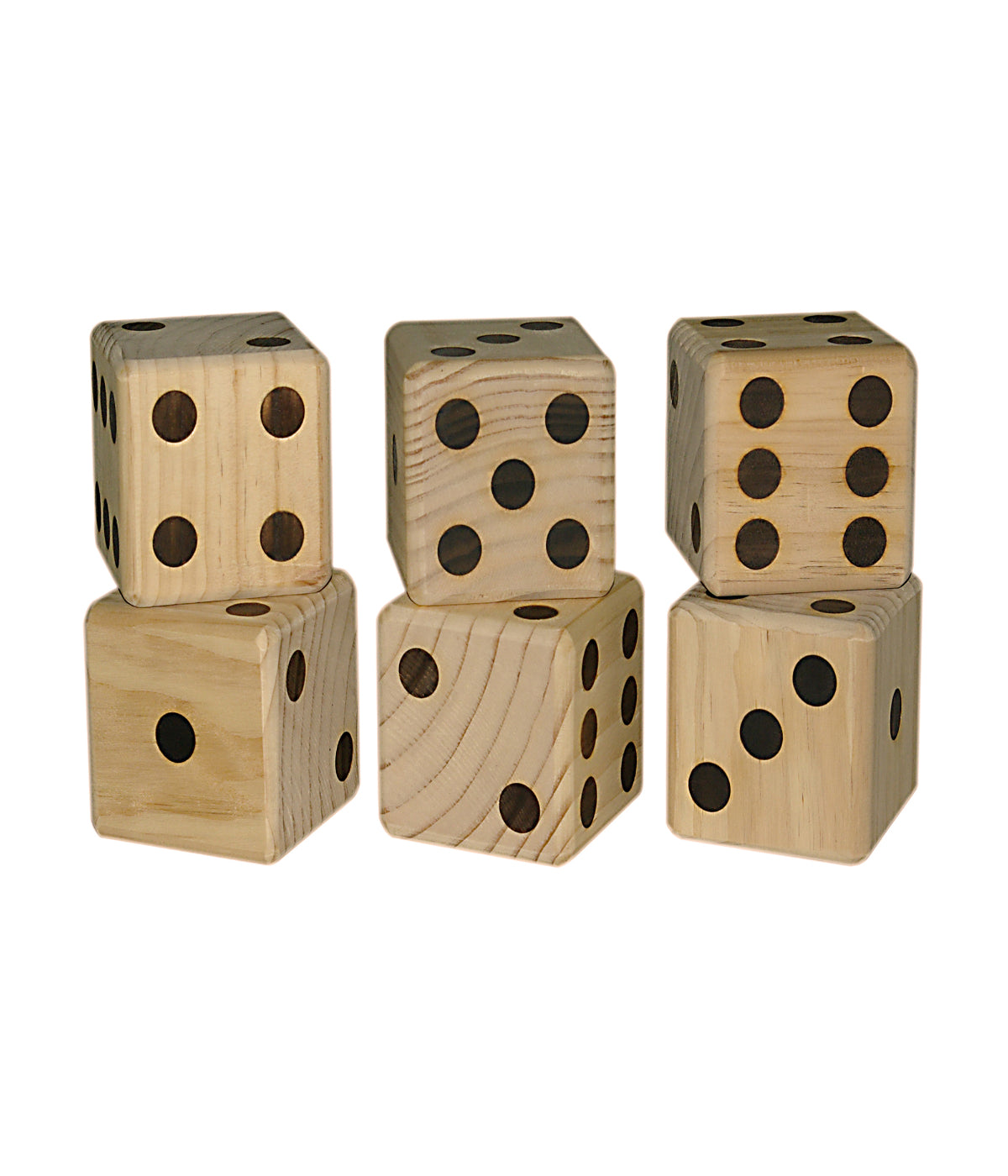  Jumbo Wooden Dice Multi - Multi - Bonton