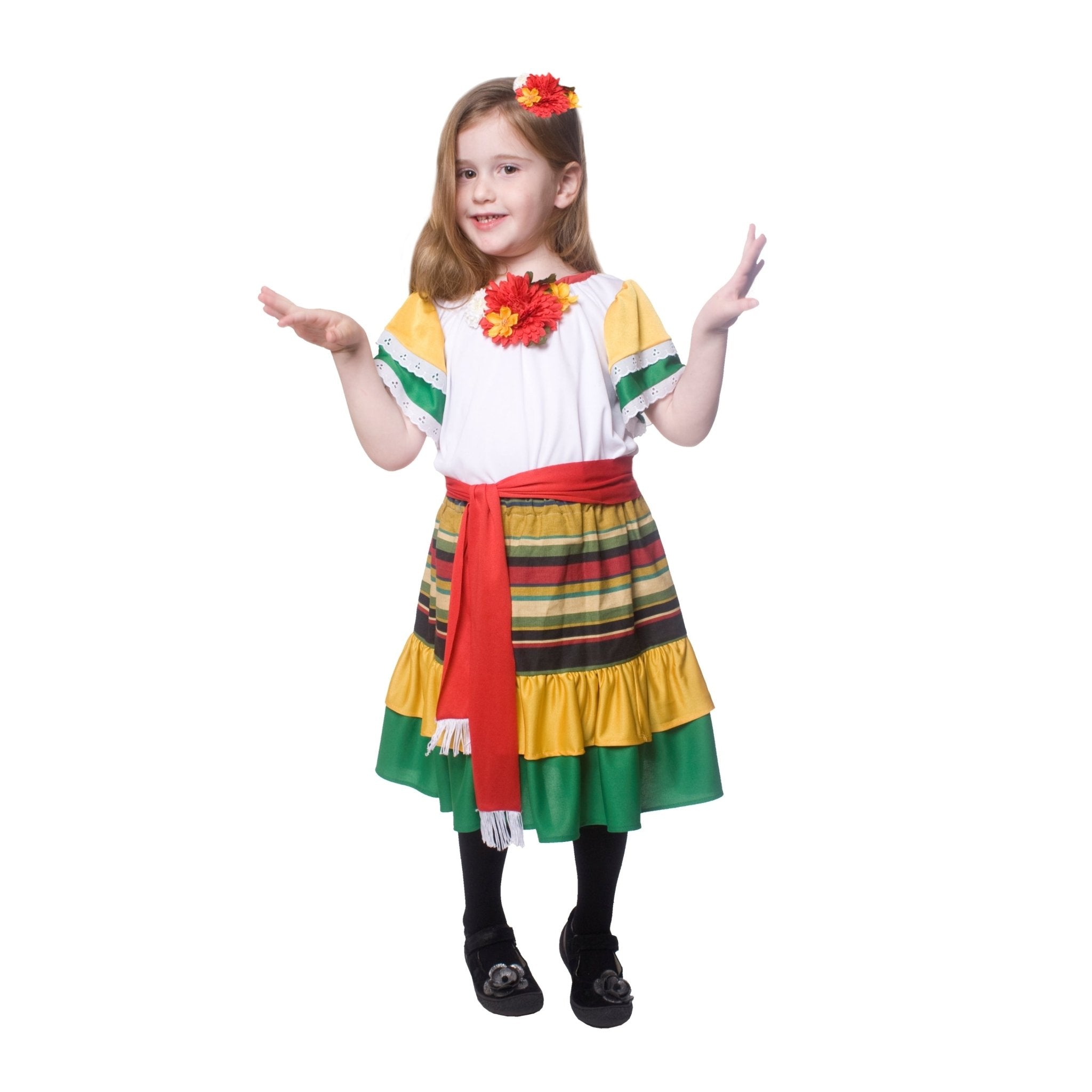  Dress Up America Mexican Dancer Costume - Kids by Dress Up America - Large (12-14) - Bonton